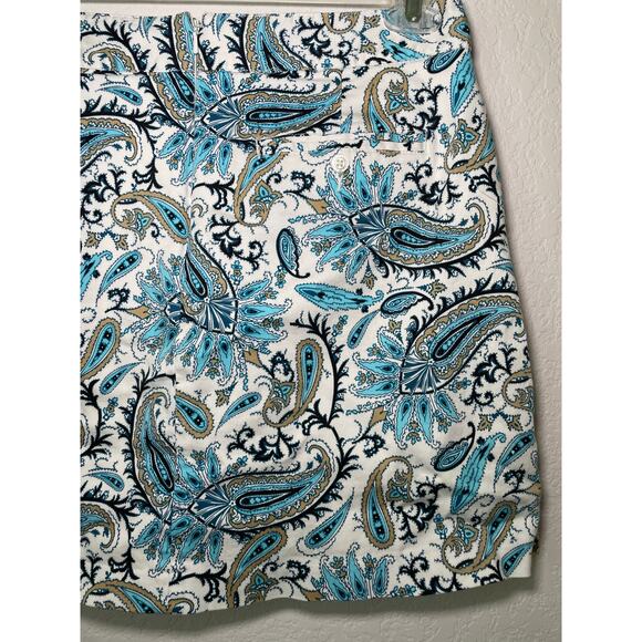 Lady Hagen Blue Paisley Athletic 17" Golf & Pickle Ball Skort - Size 10 - Picture 5 of 7
